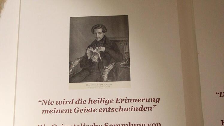 Was Fürsten einst aus fernen Ländern mitbrachten: Am Eingang zur "Wunderkammer" hängt eine Tafel, wie man die Sammlung einzuordnen hat.
