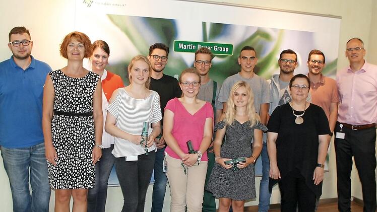 Von links: Christopher Hartenfels, Eva Beier, Janina Heger, Christine Tittel, Thomas Roth, Yvonne Krau&szlig;, Tim Klama, Verena Sander, Andreas Nickel, Stefan Kunz, Heidrun Omlor, Tobias Link und Michael Wirth Foto: privat