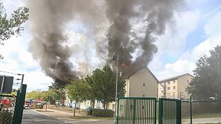 Großbrand im ANKER-Zentrum Bamberg