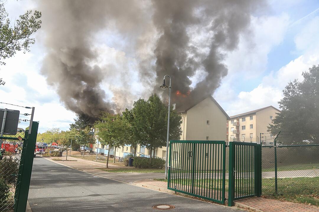 Großbrand im ANKER-Zentrum Bamberg