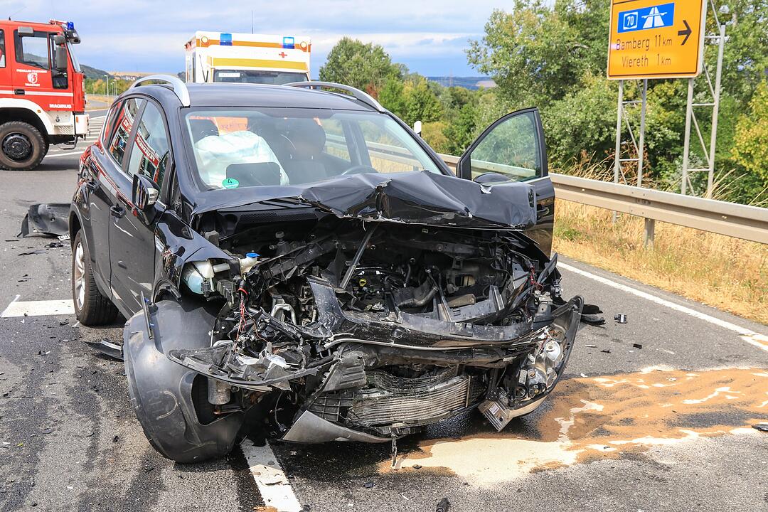 Unfall im Kreis Bamberg: Kinder nach Frontalzusammenstoß verletzt