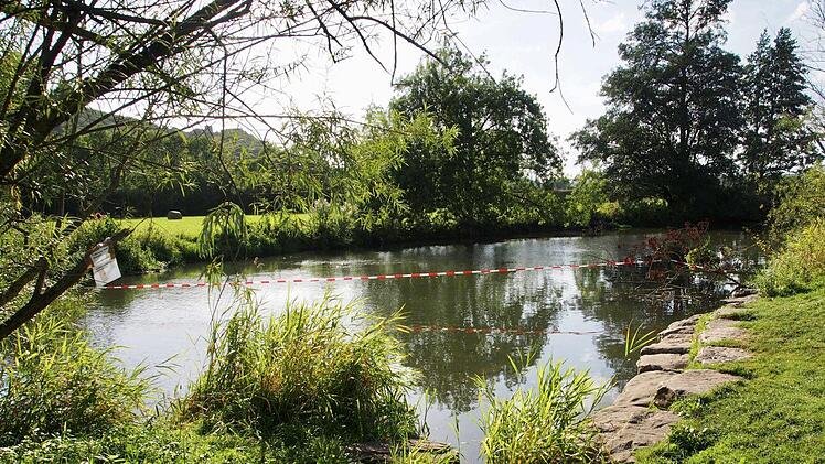 Die Saale bei Hammelburg wurde am Wochenende gesperrt. Foto: Bianca Volkert