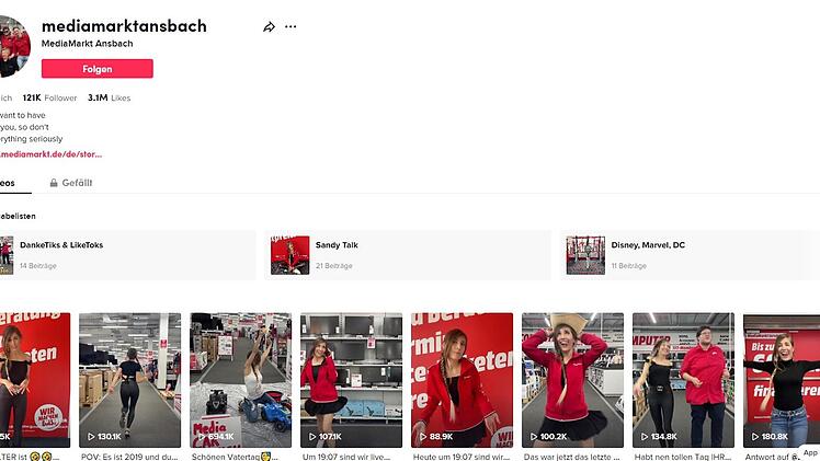Ansbach: MediaMarkt-Filiale geht regelmäßig auf "TikTok" viral - Bis zu 1,5 Millionen Aufrufe