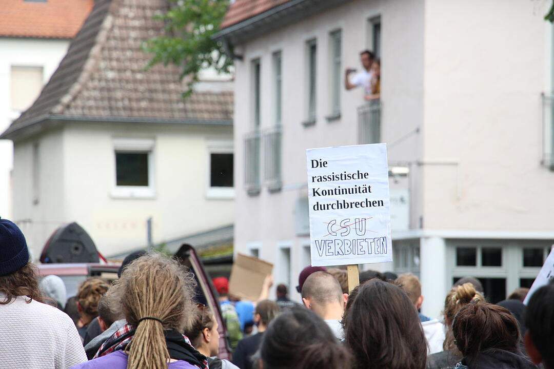 Antifa-Demo gegen Joachim Herrmann in Erlangen