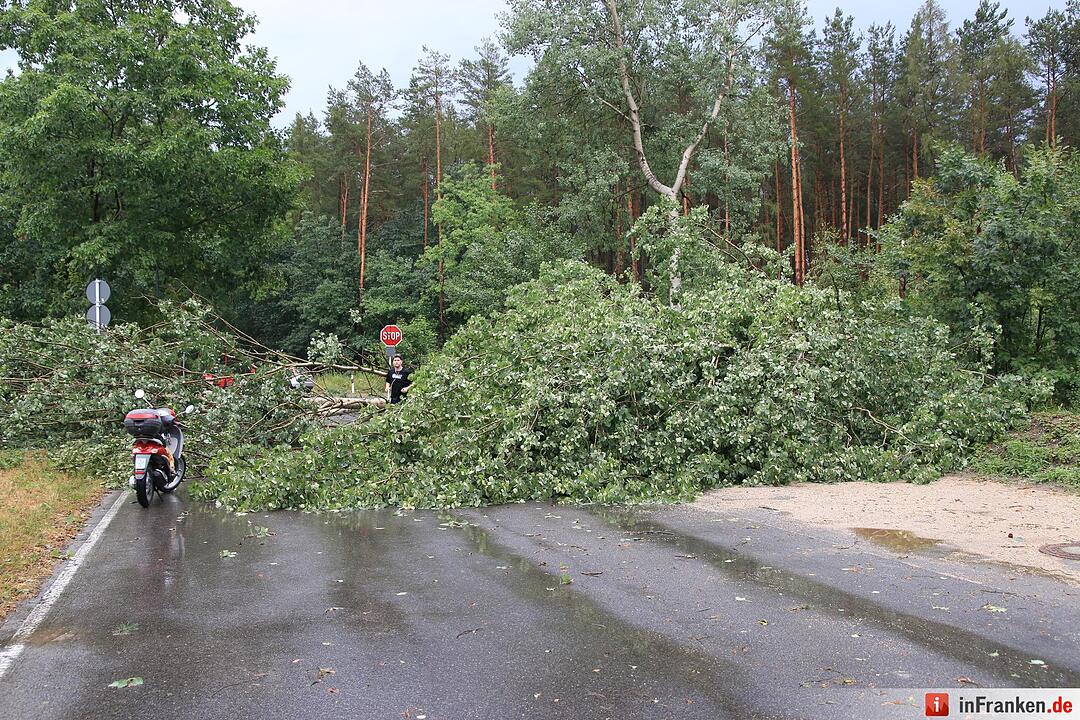 Massive Schäden nach Sturm in Bamberg