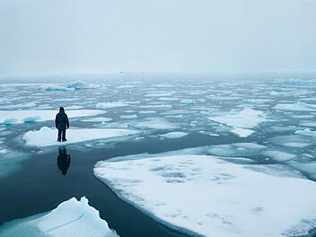 Eisscholle, Eis, Winter, Meer