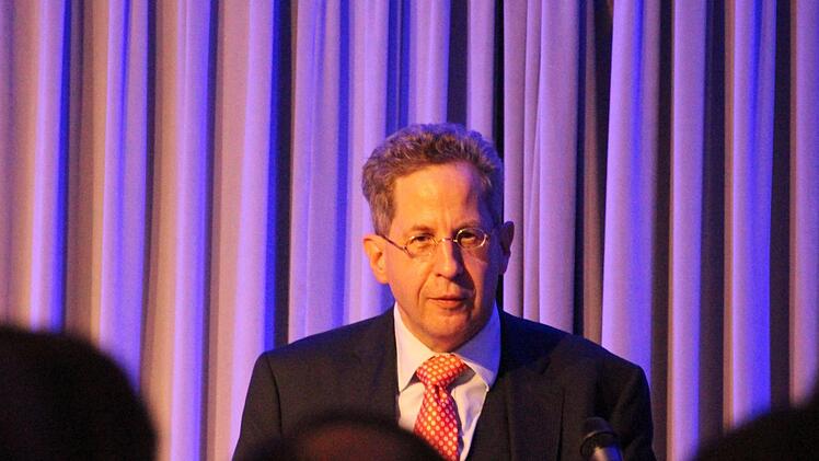 Der ehemalige Verfassungsschutzpräsident Hans-Georg Maaßen bei seinem Besuch in Coburg.Foto: Oliver Schmidt