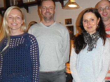 Der neue Vorstand des St. Johannisvereins Poppenroth-Albertshausen (von links):  Yvonne Schott, Christoph Egerer, Kerstin Reckert und Markus Heilmann. Foto: Wolfgang Wimmel