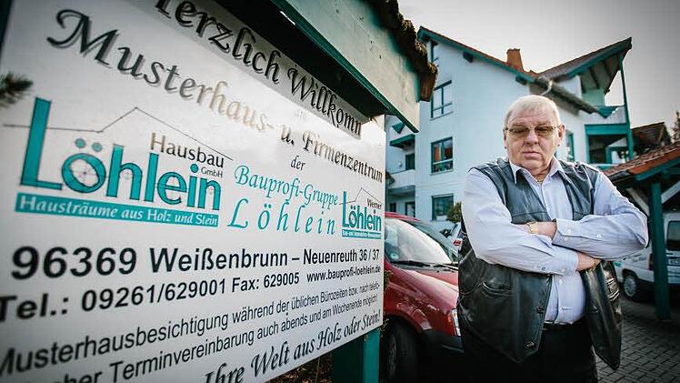 Werner Löhleins Unternehmen Hausbau Löhlein ist in die Insolvenz gerutscht. Er hofft, dass seine Kunden trotzdem versorgt sind.  Foto: Hendrik Steffens