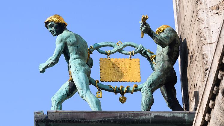 &bdquo;Leibniz Keks&ldquo; am Bahlsen-Stammhaus