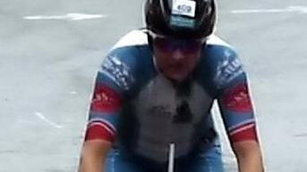 Nadja Lindner kam als Zw&ouml;lfte aus dem Wasser, arbeitete sich auf dem Rad auf Rang 2 vor und sprintete auf der Laufstrecke noch zum Gesamtsieg.  Foto: Karl Heinz Weber