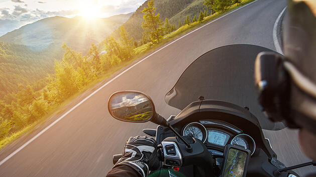 Motorrad, Biker, Strecke, Tour, Unfall, gefährlich