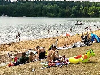 Das neugestaltete Nordufer des Ellertshäuser Sees. Foto: Anand Anders