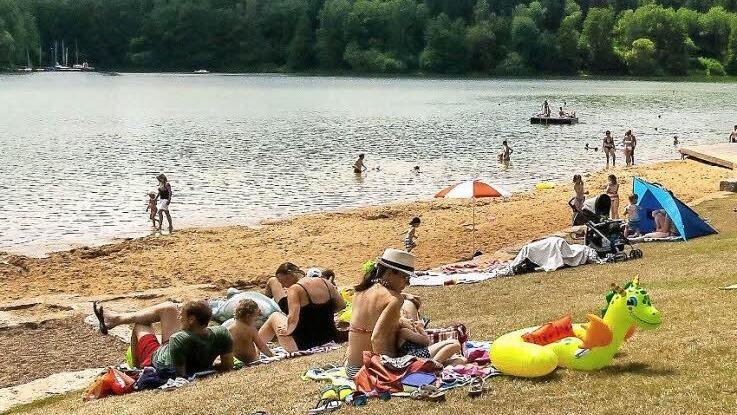 Das neugestaltete Nordufer des Ellertshäuser Sees. Foto: Anand Anders