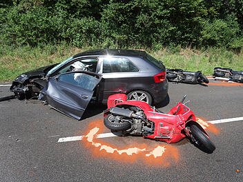 Unfall mit Motorradgruppe in Oberbayern