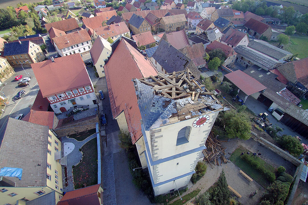 Sturmtief "Fabienne" über Franken