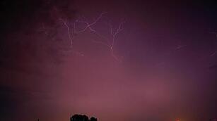 Unwetter über Unterfranken