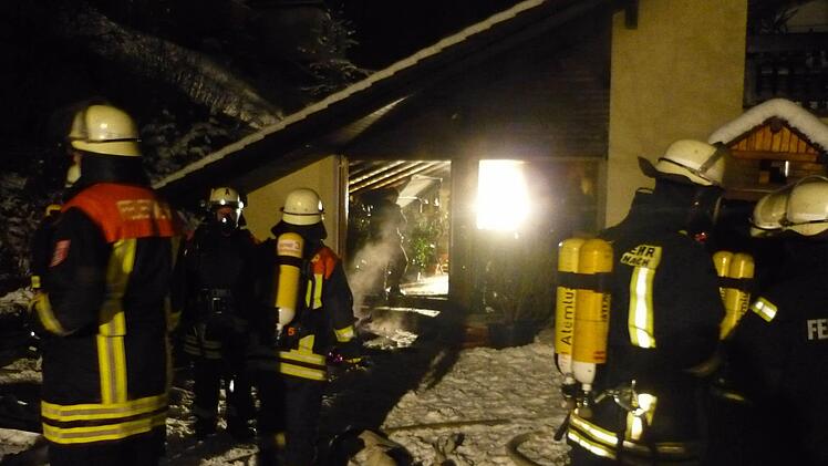 Brandeinsatz in Wallenfels. Foto: Stefan Wicklein