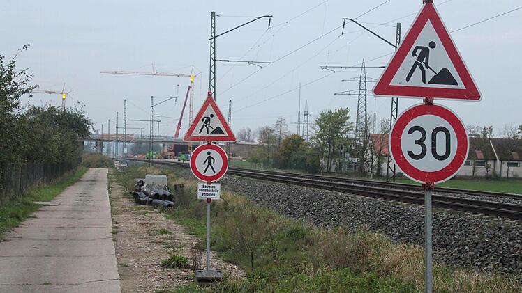 Drei Bahnbaustellen und alles lautlos? Die Ebensfelder scheinen wenig Grund zur Klage gehabt zu haben. Foto: Markus Häggberg