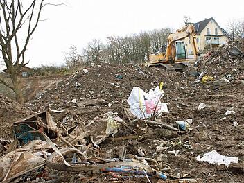 Jede Menge Müll wurde auf dem über die Böhmerwaldstraße zu erreichenden Gelände in Höchstadt-Süd ans Tageslicht gefördert. alle Fotos: Andreas Dorsch