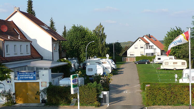 Campingplatz Estenfeld bei Würzburg. Foto: Campingplatz Estenfeld.