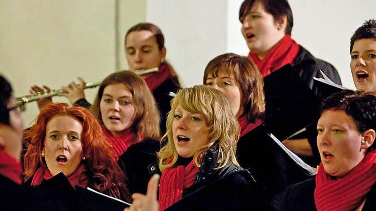 Mit seinem Adventskonzert in der Heilig-Kreuz-Kirche begeisterte das "Vocalensemble Coburg" zahlreiche Zuhörer. Fotos: Jochen Berger