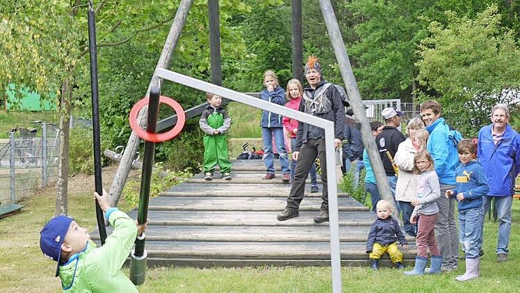 Daniel bewies beim Ringelstechen viel Geschick.  Foto: Pauline Lindner