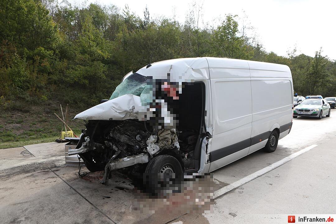 Tödlicher Unfall auf der A7 bei Rothenburg