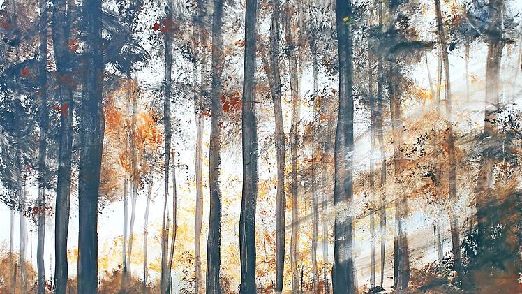 Herbstwald nennt Rita Oppold dieses Werk. Foto: privat