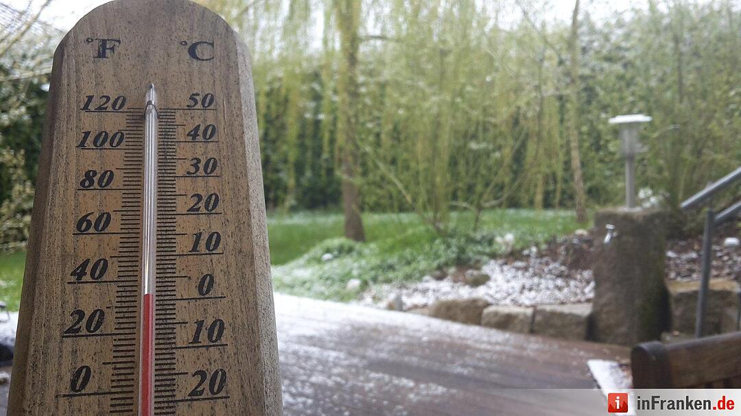 Winter im April 2016 in Franken