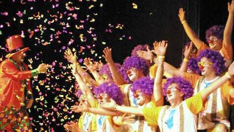 Farbig präsentierte sich die Clown Town aus Wiesentheid.