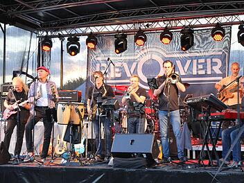 Die Gruppe "Revolver" beim Konzert in der Schleuse 94 bei Eggolsheim Foto: Mathias Erlwein