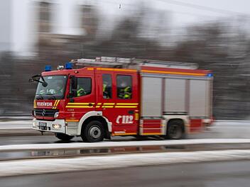 Feuerwehrwagen im Einsatz