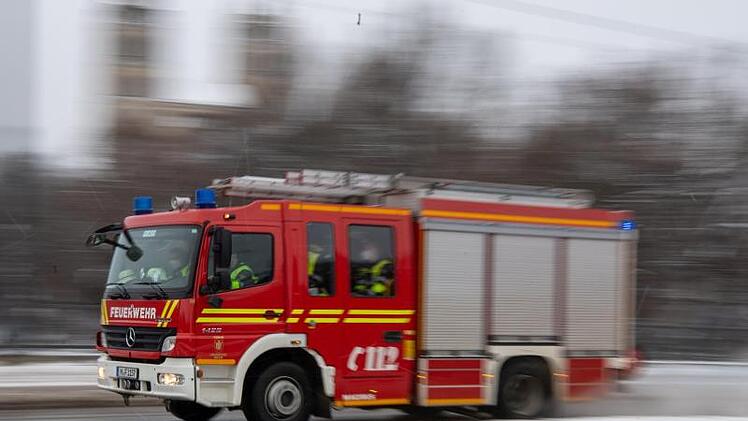 Feuerwehrwagen im Einsatz