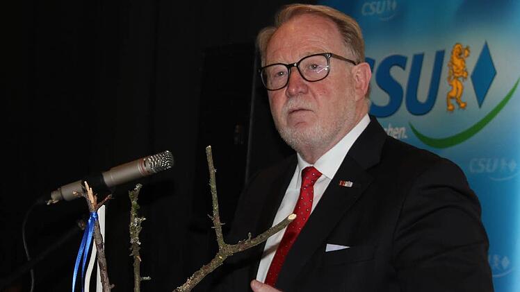 Hans Michelbach kämpft gegen eine Stromtrasse durch die Kreise Coburg und Kronach. Foto: Archiv/Veronika Schadeck