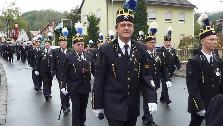 Zwei Tage stand Stockheim im Zeichen des Bergmannsfestes.  Foto: Gerd Fleischmann