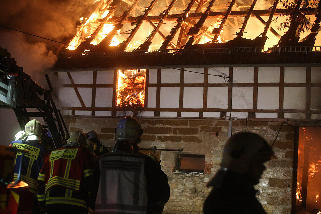 Scheunenbrand in Melkendorf