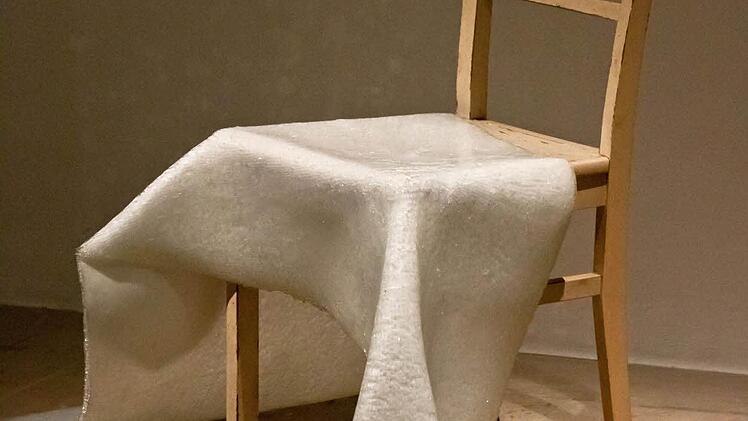 Den Otto-Waldrich-Preis für junge Künstler erhielt Anna Maslowsky unter anderem für diese Arbeit mit dem Titel "Membrane".Foto: Jochen Berger