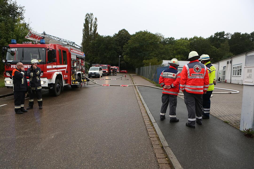 Explosion auf Firmengelände in Schwabach