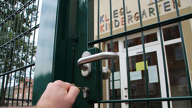 Der Kliegl-Kindergarten in Bad Kissingen hat derzeit geschlossen. Aus Sicherheitsgr&uuml;nden musste fast das komplette Erzieher-Team in Quarant&auml;ne. Ein normaler Betrieb ist so nicht m&ouml;glich. Foto: Johannes Schlereth