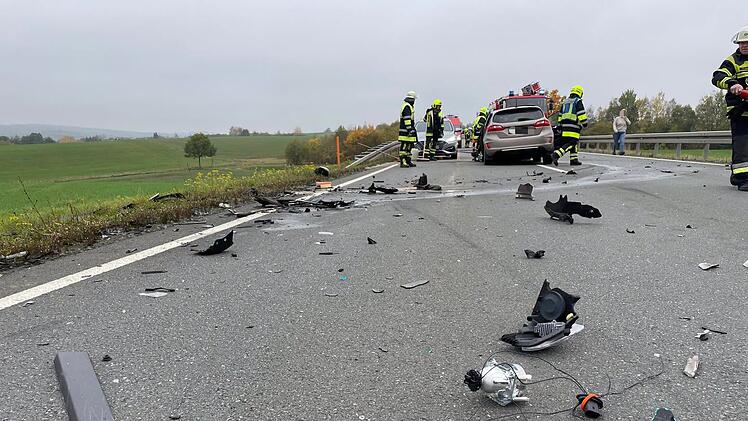 Selbitz: Heftiger Unfall auf B173 - drei Autos beteiligt