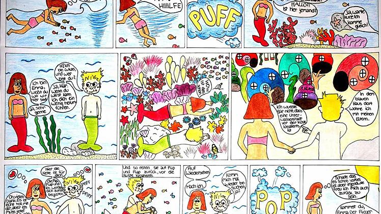 Maria Ziegler hatte sich mit ihrem Wettbewerbsbeitrag mit dem Thema "Abenteuerland in Europa" befasst. Das Foto zeigt einen Ausschnitt. Foto: Stadt Bad Brückenau