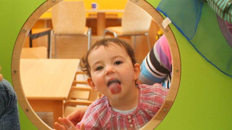 Den Rothwinder Krippenkindern scheint ihre neues Zuhause zu gefallen. Fotos: Jürgen Gärtner