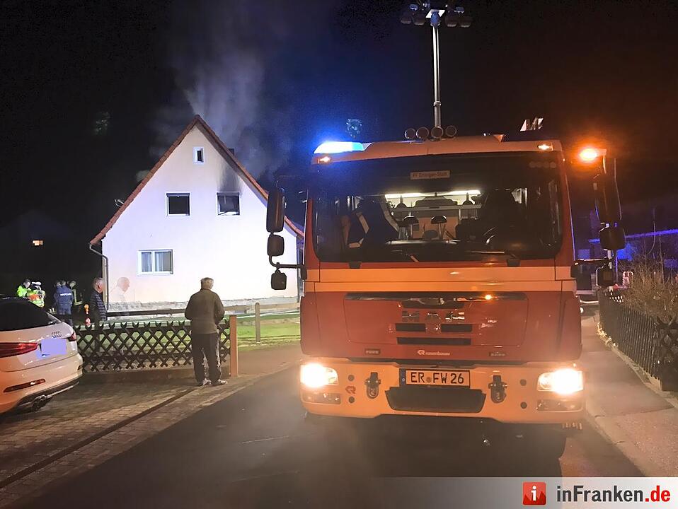 Wohnhausbrand in Dechsendorf/Erlangen