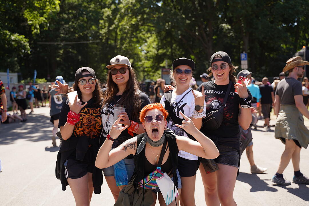 Bestes Wetter und super Stimmung beim Camping