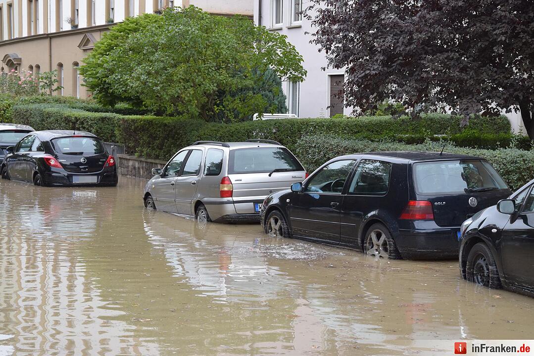 Wasserrohrbruch in Würzburg