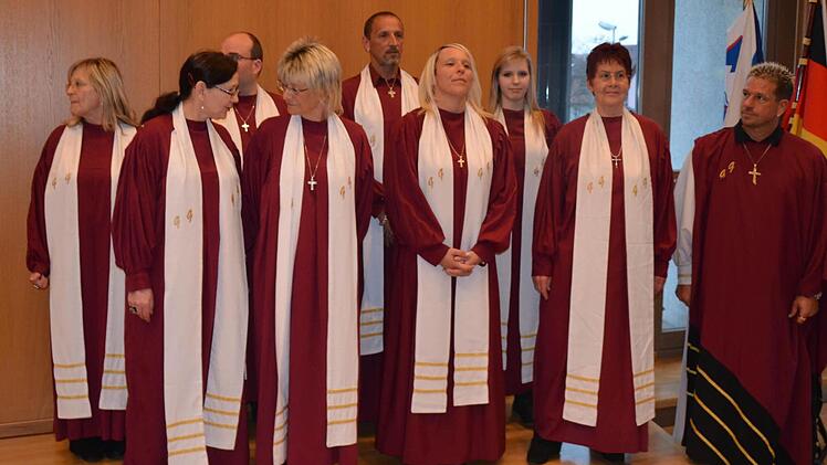 "The Golden Gospel Choir" aus Schwaig umrahmte die Veranstaltung.