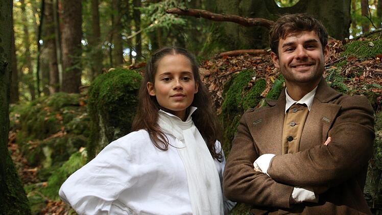 In der Fränkischen Schweiz  wird ein Teil des Märchens "Der starke Hans" verfilmt.  Alle Fotos: Josef Hofbauer