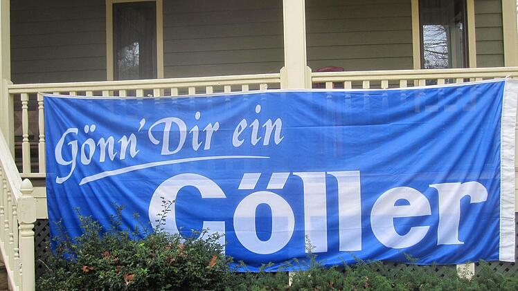 Das sind halt die Amerikaner: Sogar auf der Veranda ihres Hauses in Ohio preisen die Leguillons mit einem Banner die Qualität des deutschen Bieres. Ihre Begeisterung ist überzeugend.