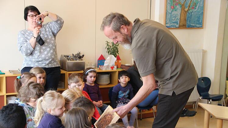 Bienenprojekt im Kindergarten Münnerstadt.Heike Beudert